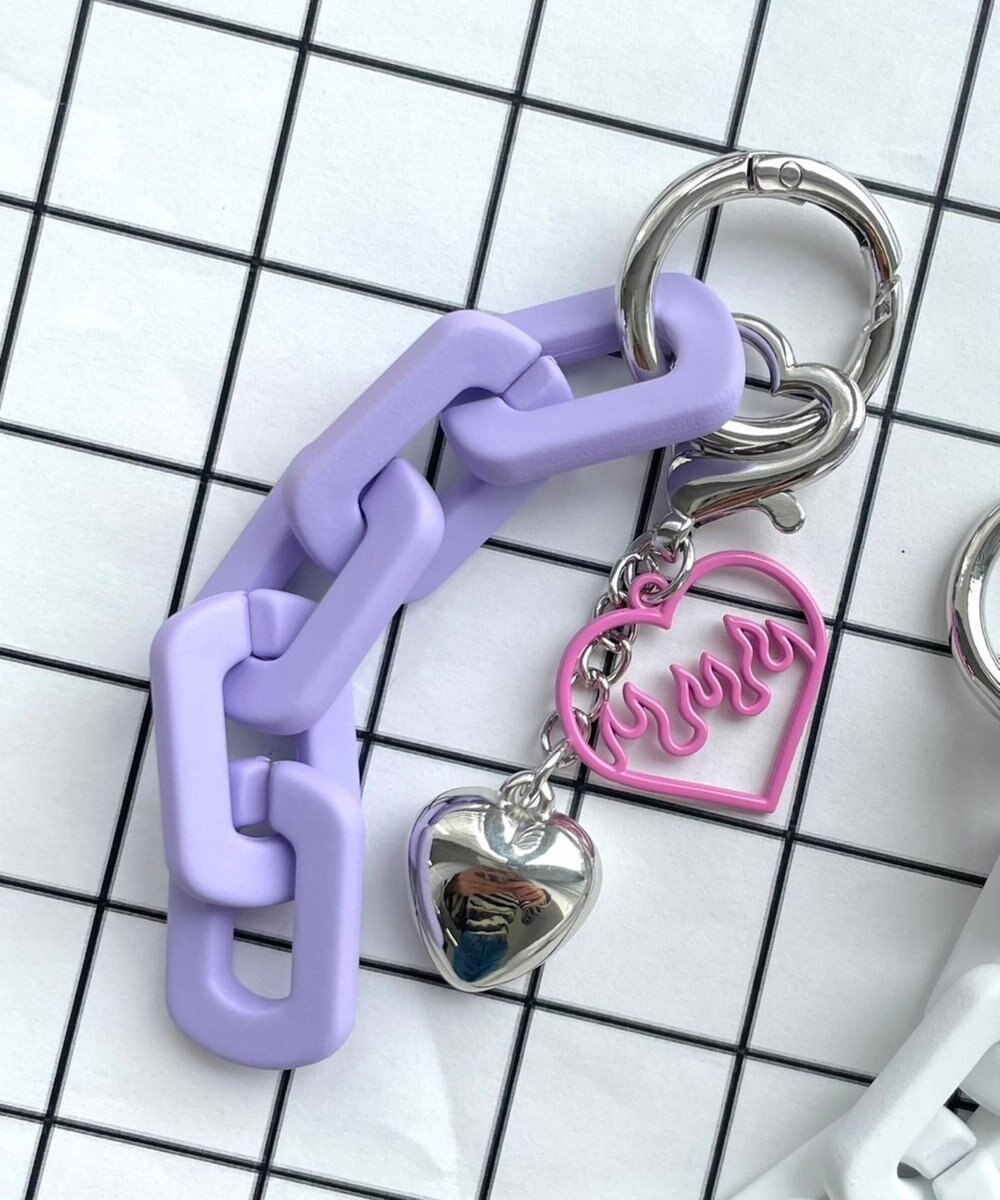 WEGO ハートチェーンキーホルダー 