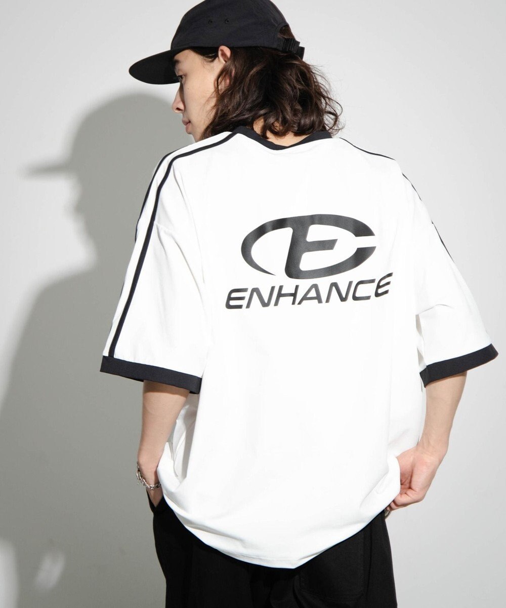 WEGO 【ユニセックス着用ITEM/MLサイズ展開】バックロゴラインリンガーT 