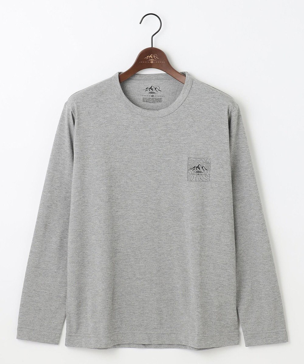 JOSEPH ABBOUD MOUNTAIN 【吸水速乾/消臭性】デオドライ天竺 ロングスリーブ Tシャツ 
