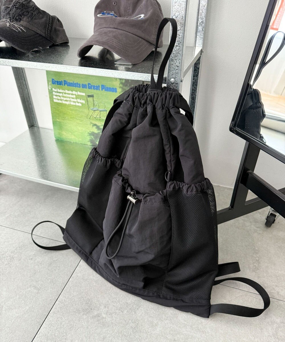 WEGO 【ユニセックス着用ITEM】メッシュポケットナップサック 