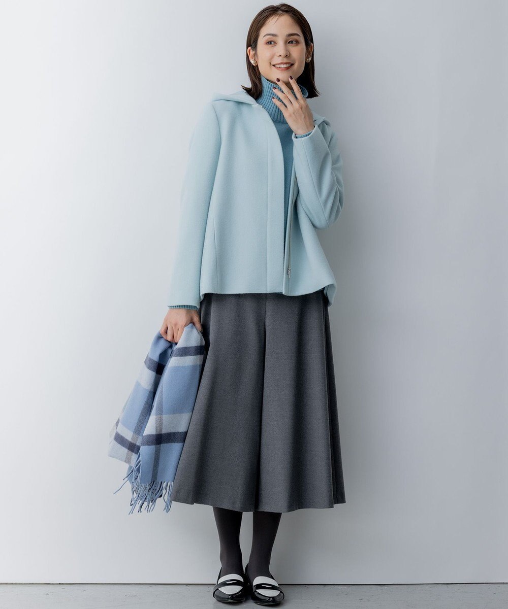 組曲 T/Rツイルストレッチ フレアパンツ 