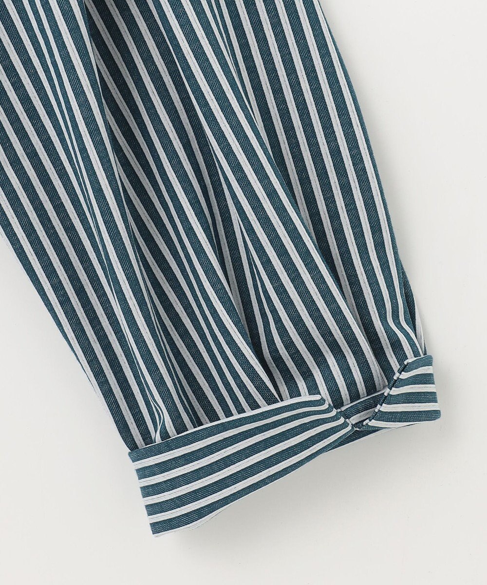 J.PRESS LADIES 【WEB限定】 ピンストライプジャージー バンドカラー カットソー 