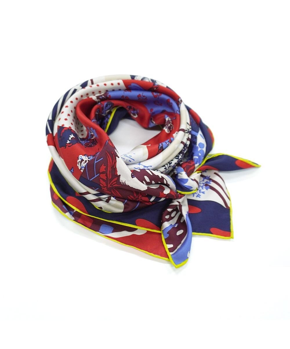 Marca 【the PORT by marca】ROOM 大判 シルクツイル スカーフ 