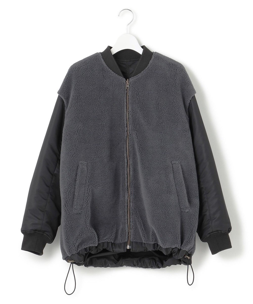 23区 S 【SLOW/一部店舗限定】リバーシブルボアコンビ ブルゾン 