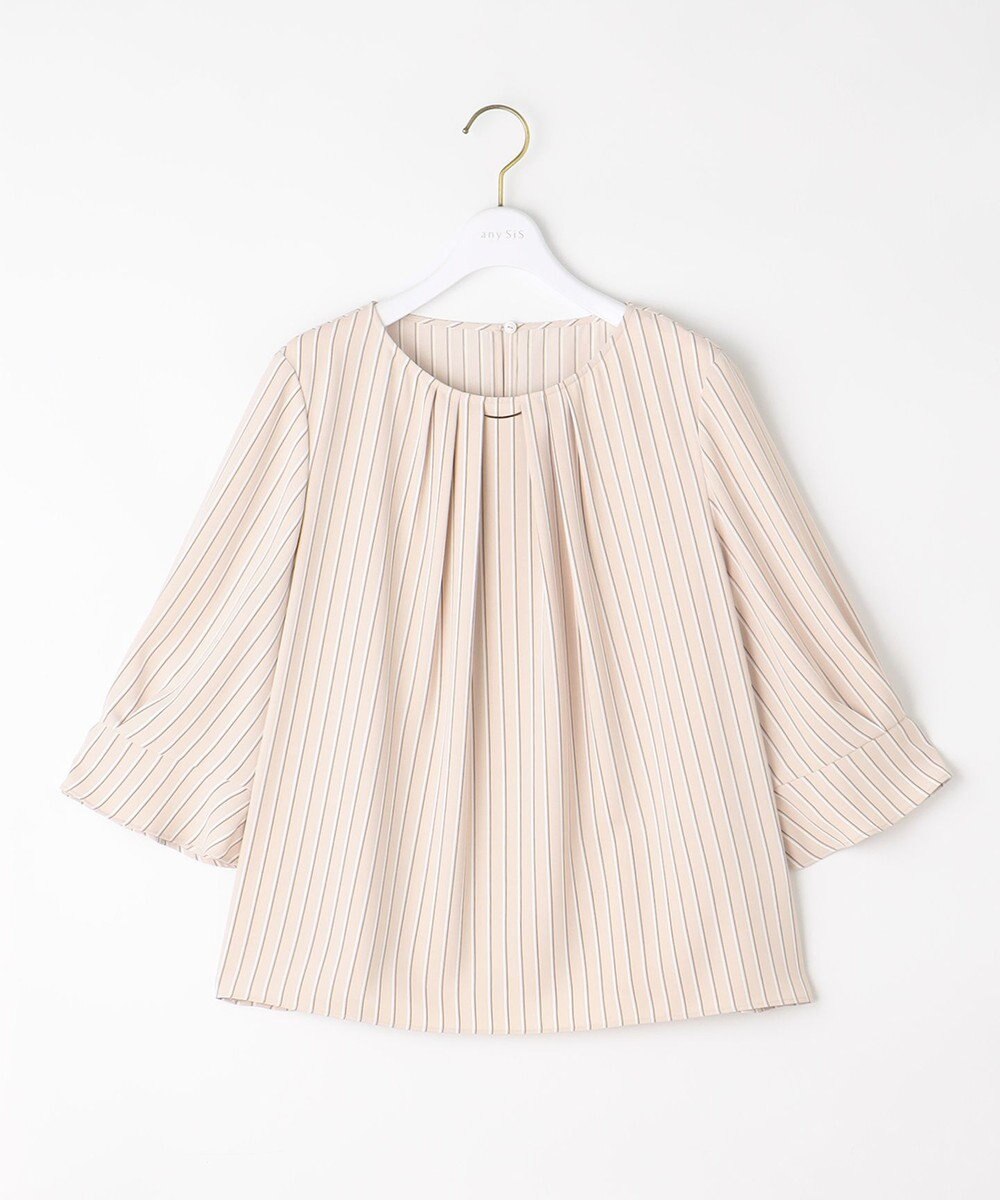 ANY SIS S 【洗える】ラッフルフレアジョーゼット ブラウス 