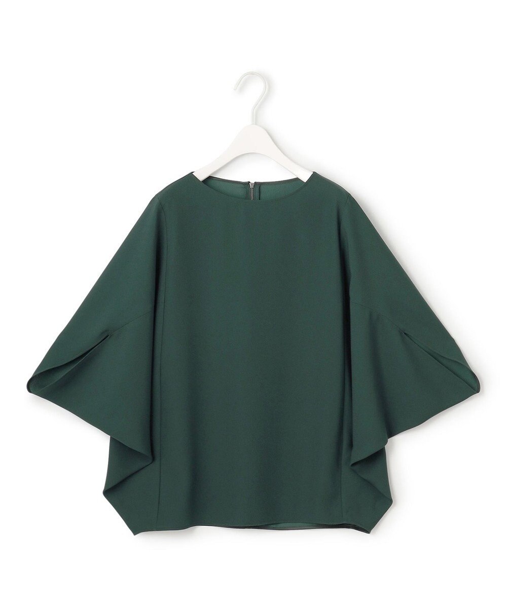 ICB 【新色追加・WEB限定カラーあり・UVケア・接触冷感・速乾・防シワ・洗える】FluidBackSatin ドルマンスリーブブラウス 