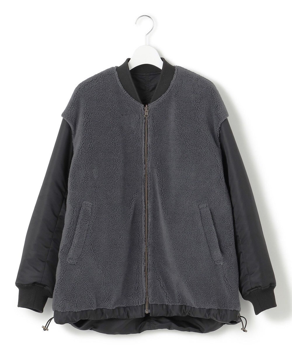 23区 S 【SLOW/一部店舗限定】リバーシブルボアコンビ ブルゾン 