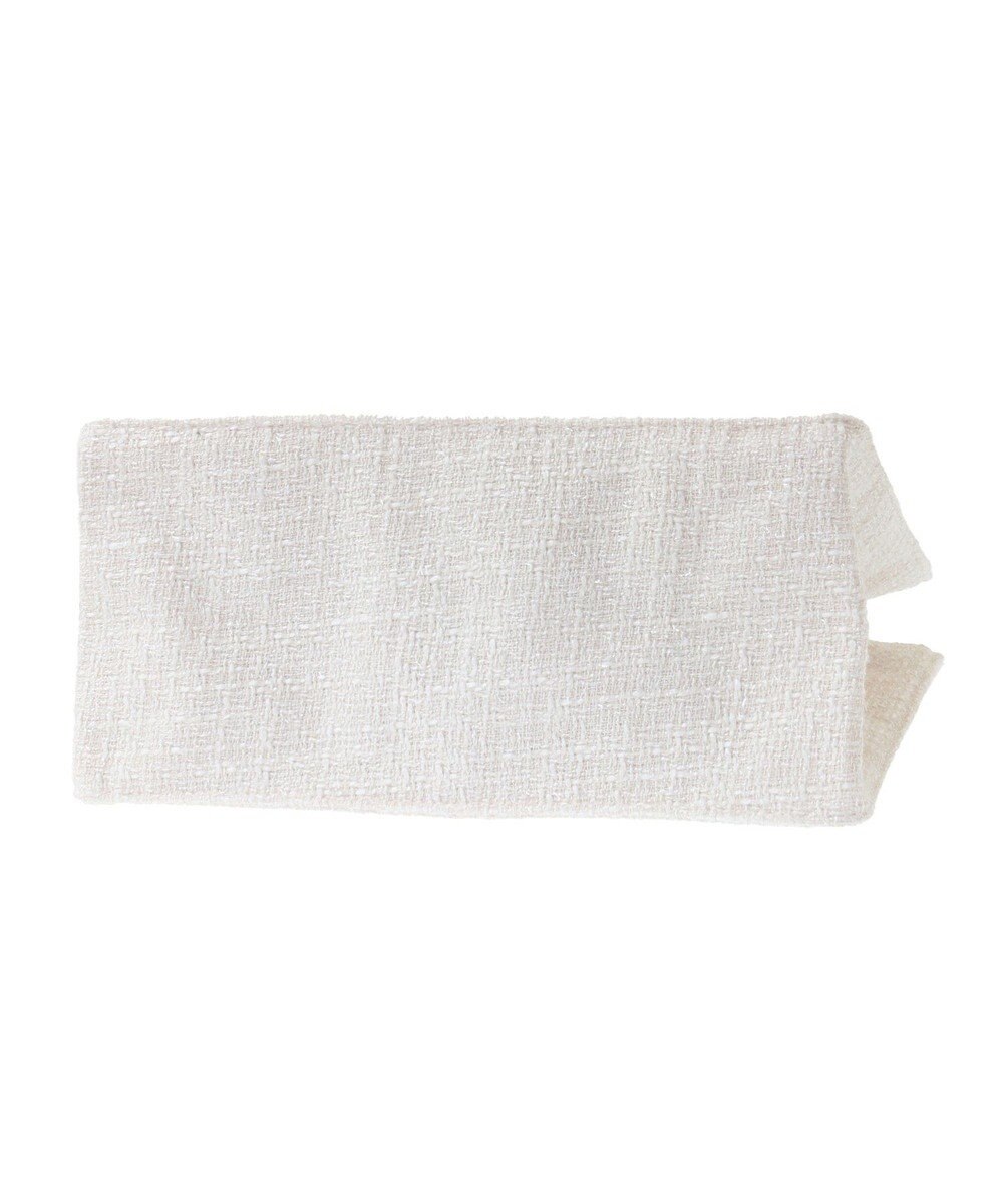 Maison de FLEUR ツイードフリルハンドルスクエアトートSバッグ 