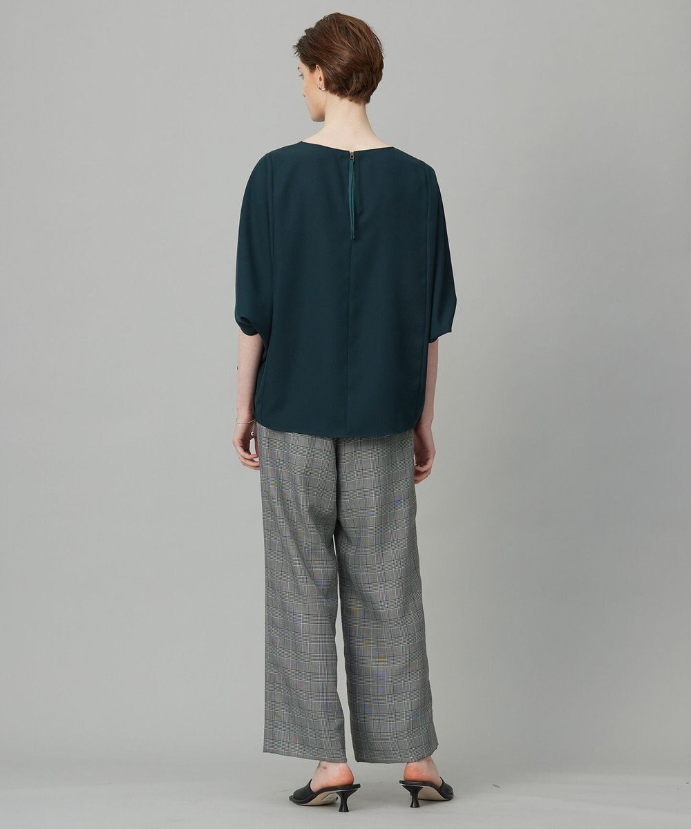 ICB 【新色追加・WEB限定カラーあり・UVケア・接触冷感・速乾・防シワ・洗える】FluidBackSatin ドルマンスリーブブラウス 