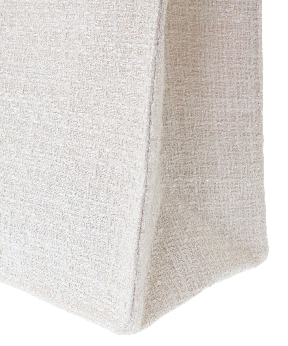 Maison de FLEUR ツイードフリルハンドルスクエアトートSバッグ 