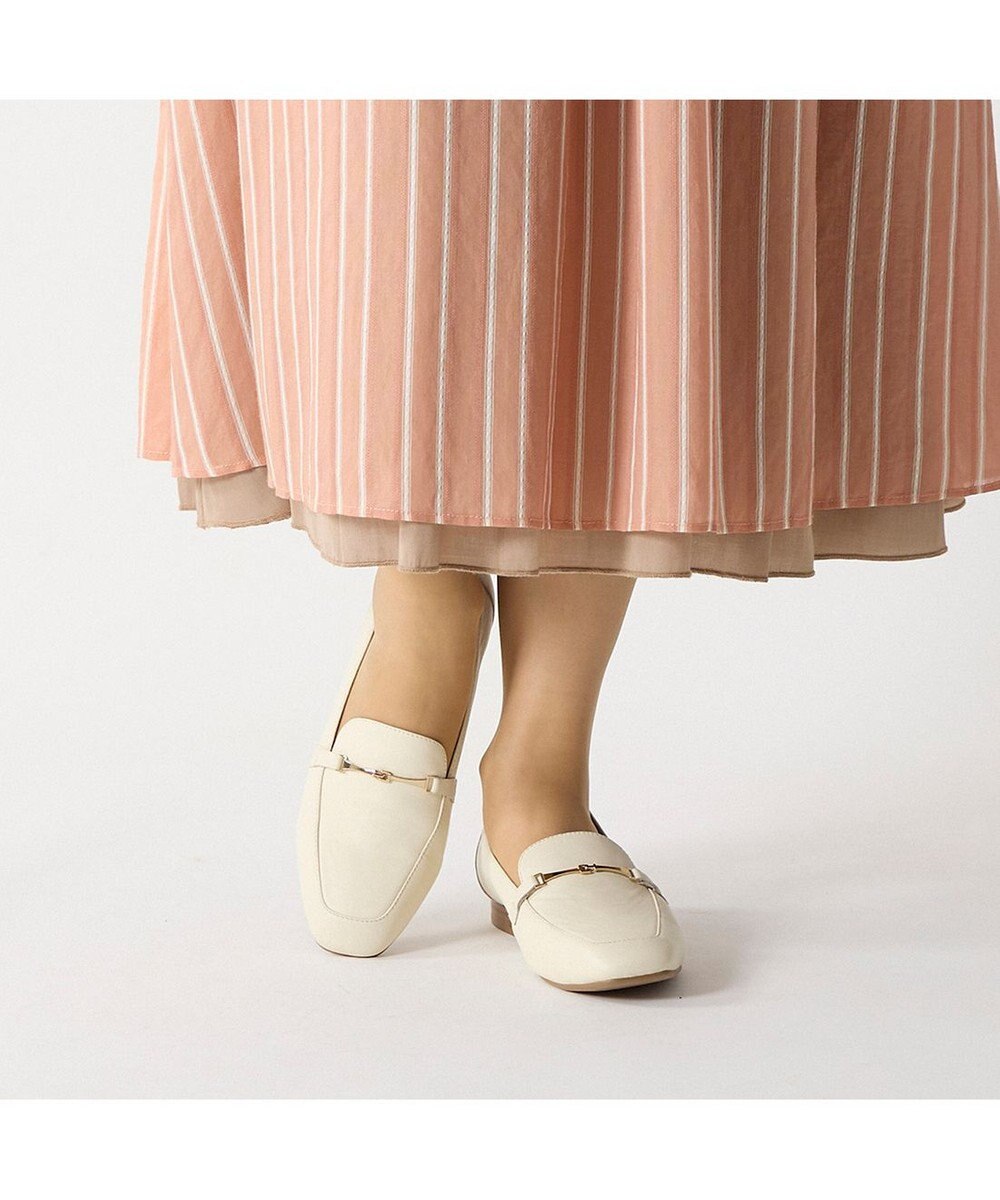 ing <ing>スクエアトゥビットローファー 