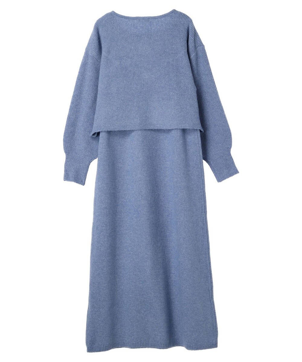 earth music&ecology Ｓｅｔ２点クロスニット＋ノースリーブニットワンピース 