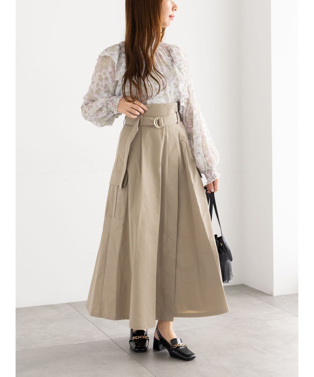 Te chichi カーゴフレアスカート 