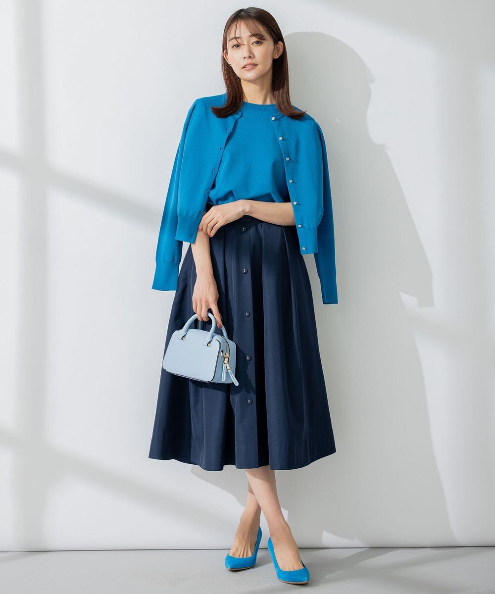 組曲 【8色展開・アンサンブル対応】ブーケカラーカーディガン 