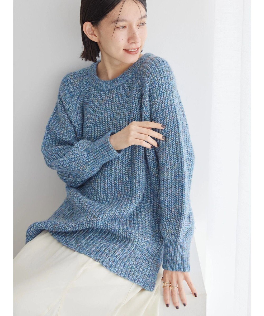 AMERICAN HOLIC Ｍｉｘヤーンラグランニットプルオーバー 