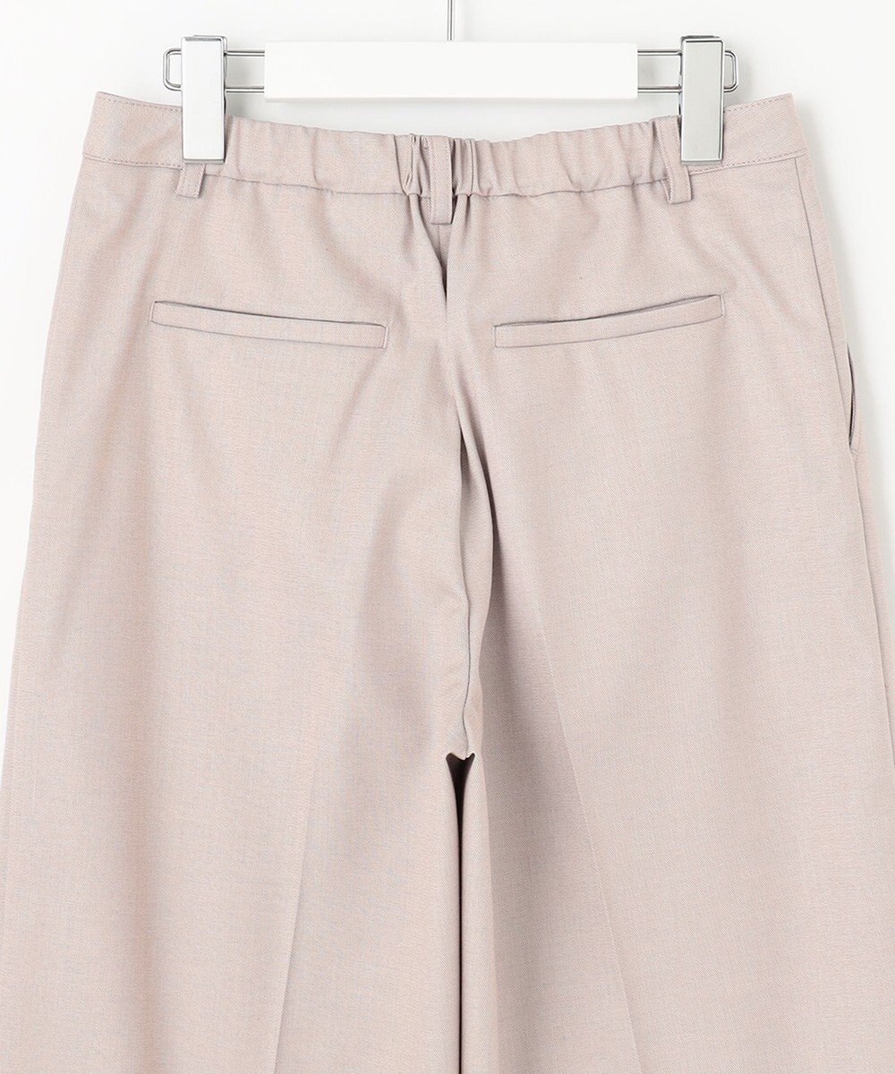 J.PRESS LADIES 【洗える】T/Rシャークスキン セミワイド パンツ 