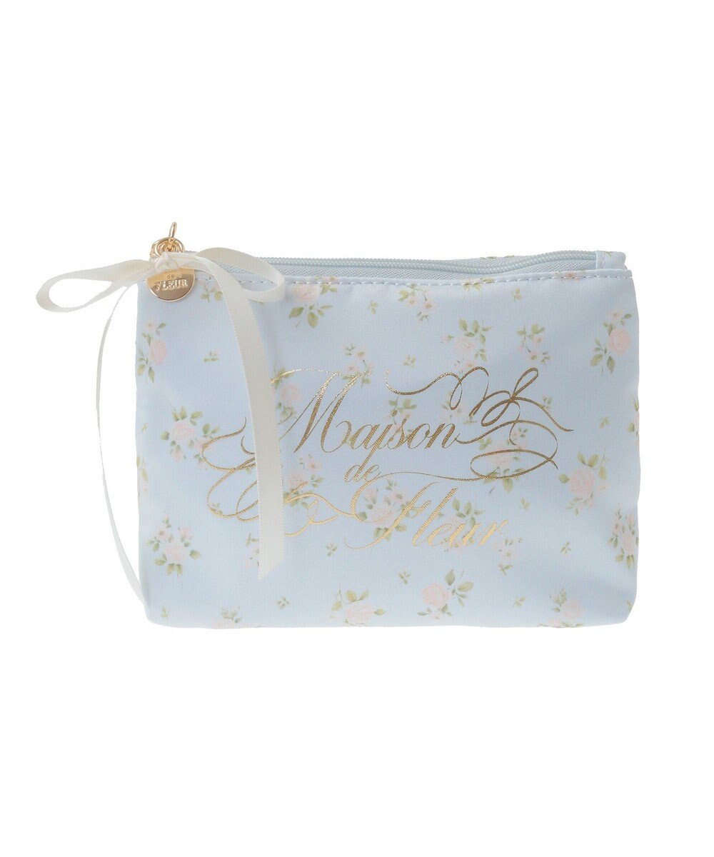 Maison de FLEUR ローズプリントティッシュケース 
