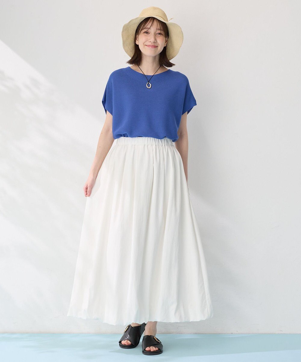 ANY 【新色追加/14色展開】アクリルガーターフレンチスリーブニット 