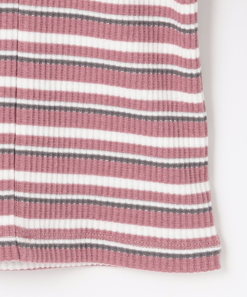 ANY SIS 【前後着用可】マルチボーダー2WAYテレコ カットソー 