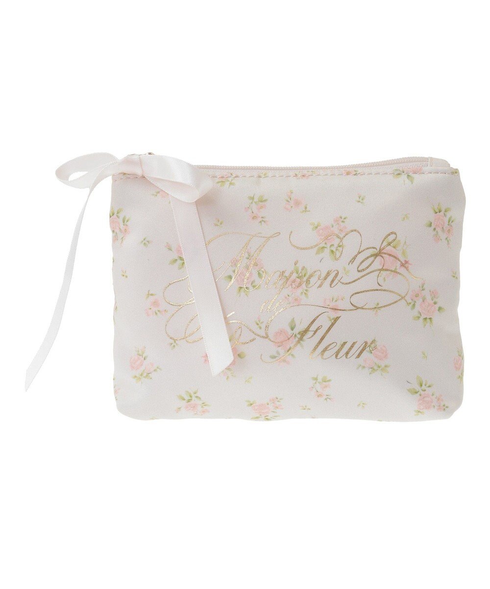Maison de FLEUR ローズプリントティッシュケース 