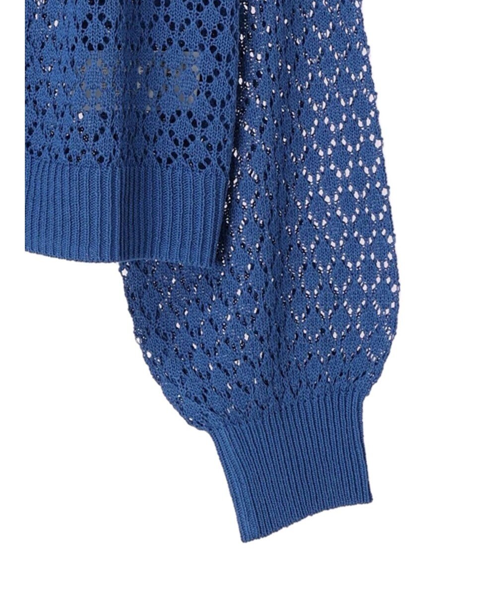 Green Parks 洗えるすかし編みニットカーディガン 