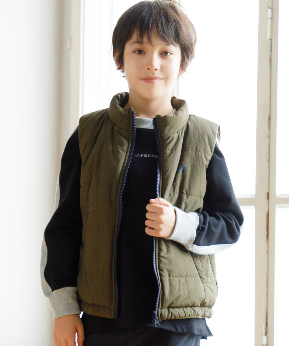 J.PRESS KIDS 【100-130cm】リバーシブル ベスト カーキ系