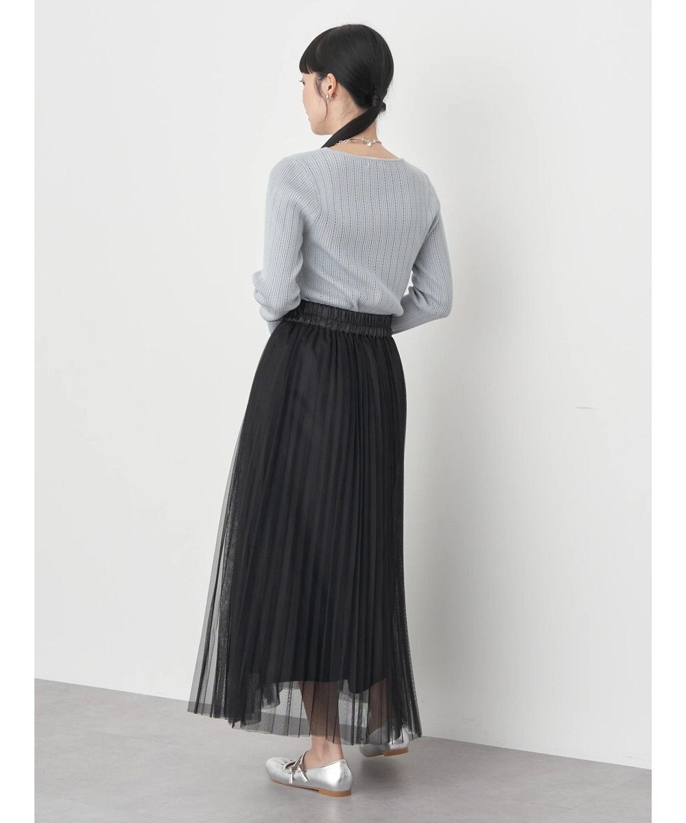 earth music&ecology ランダムリブパールニットプルオーバー 