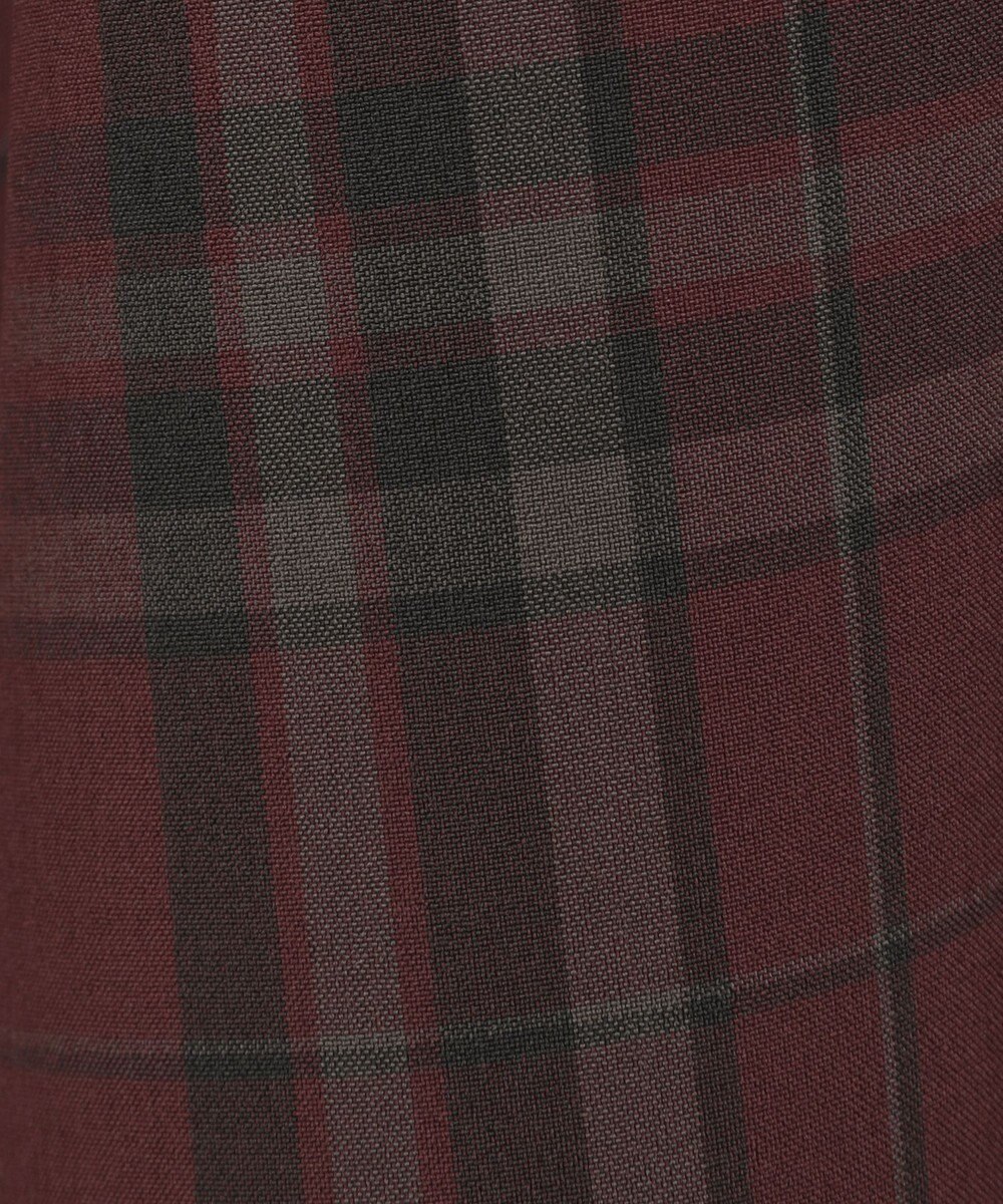 earth music&ecology バックレースアップチェックスカート 