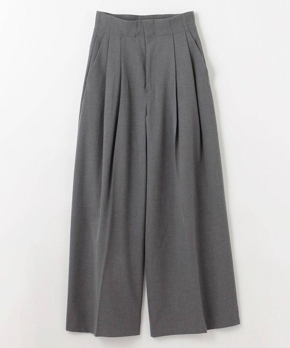 NAVE 【Nave・洗える】2WAYツイル ワイドパンツ 