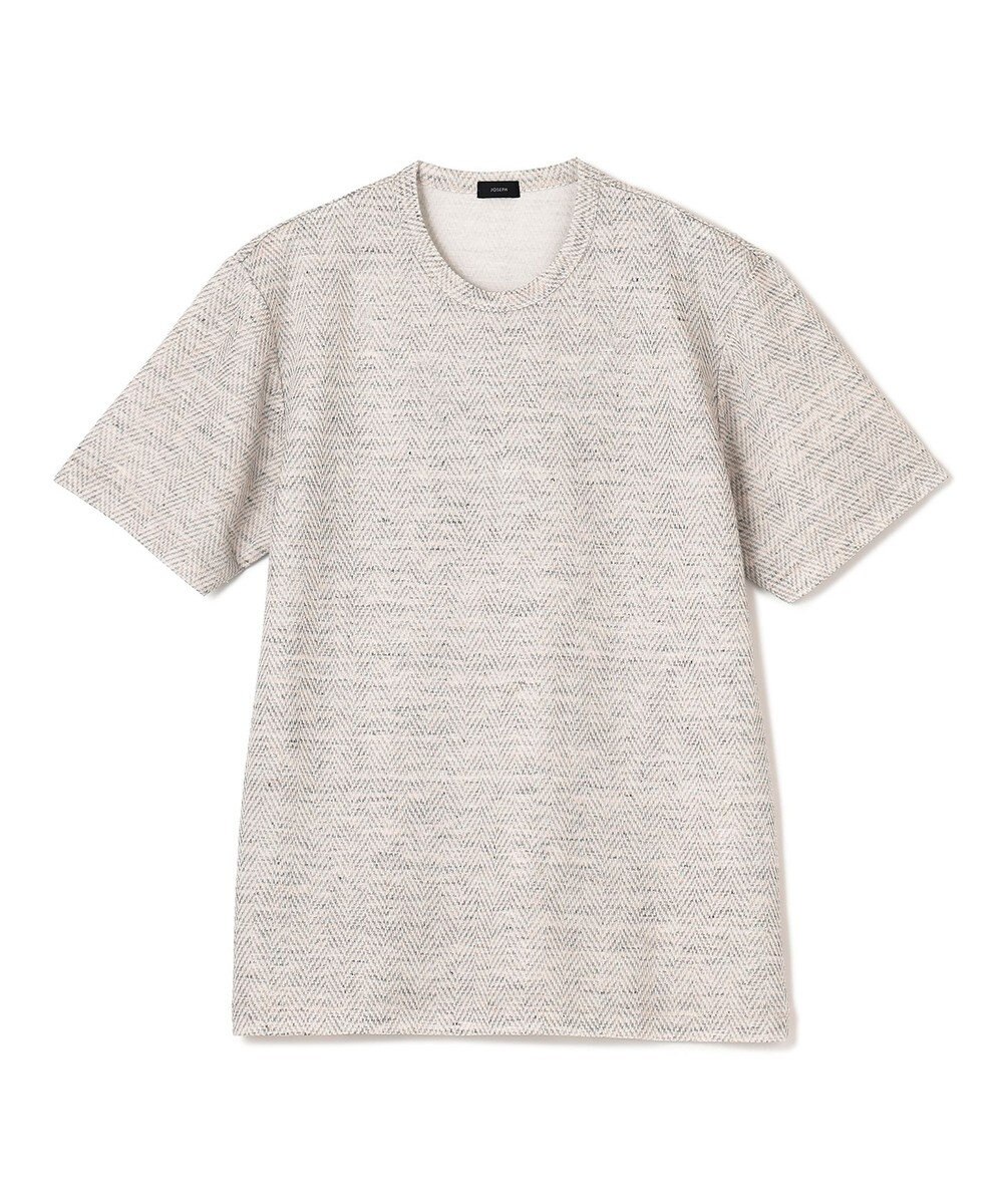 JOSEPH HOMME トップヘリンボンジャージー　クルーネックTシャツ 