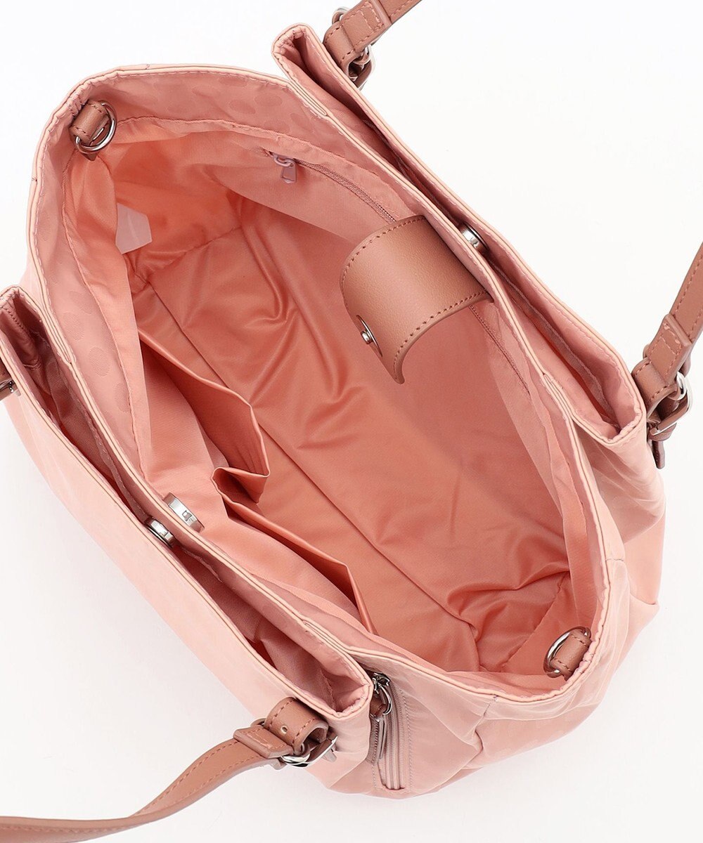 Y'SACCS ポーチ付きドットジャカードトート 