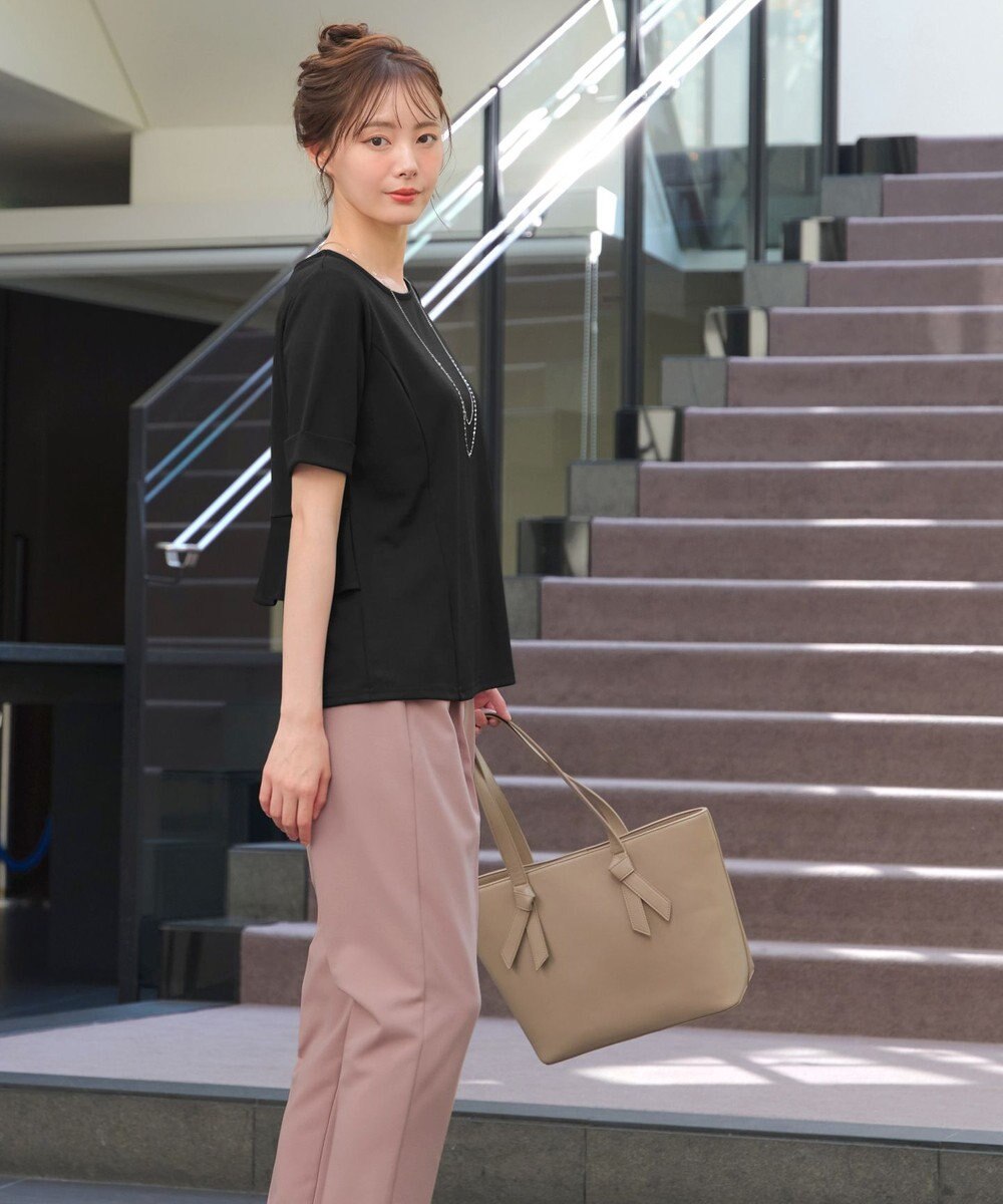 Tiaclasse 【洗える】バックフリルカットソー 