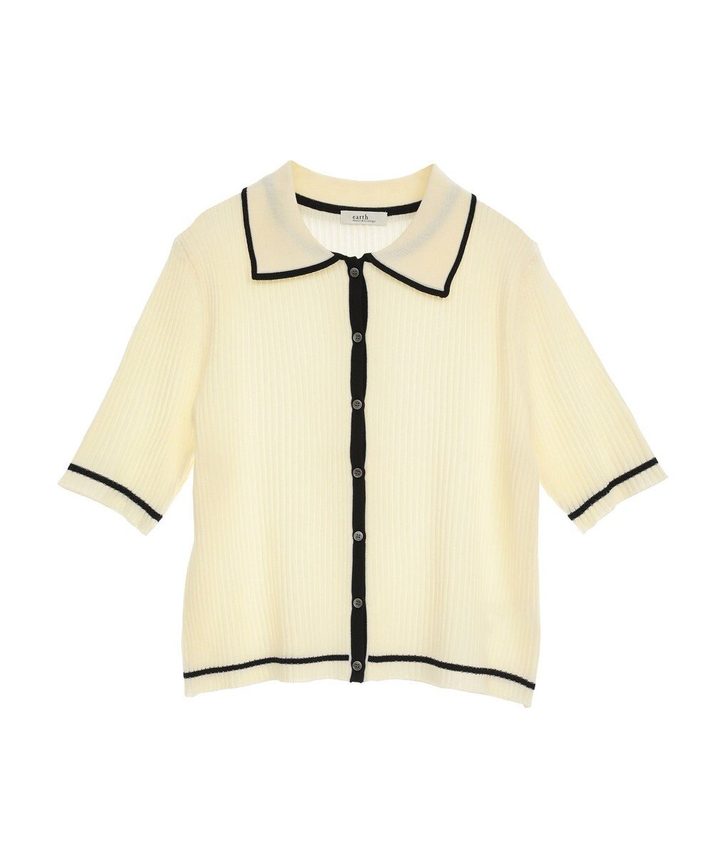 earth music&ecology 【予約】リブニットカーディガン 