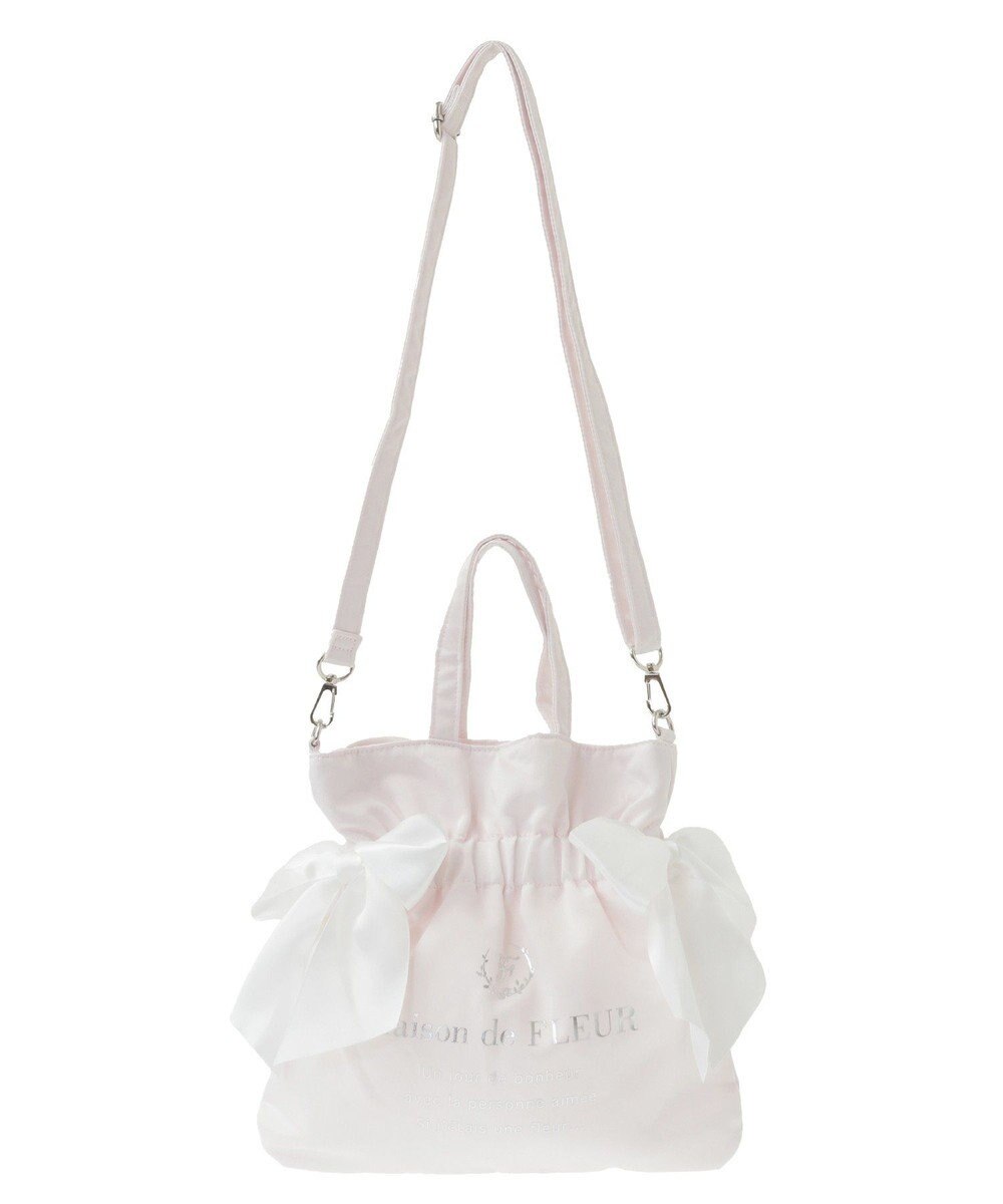 Maison de FLEUR ダブルリボン2Wayトートバッグ 
