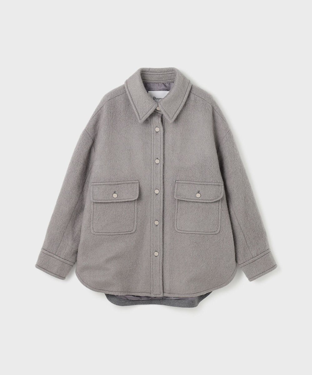 GRACE CONTINENTAL ウールオーバーシャツ 