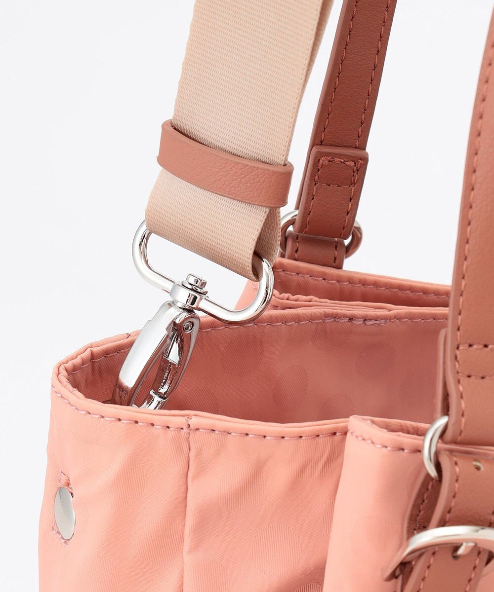 Y'SACCS ポーチ付きドットジャカードトート 