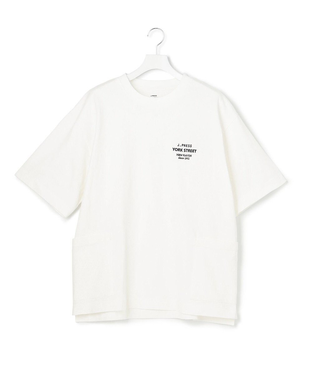 J.PRESS YORK STREET 【UNISEX】腰ポケットTシャツ アイボリー系