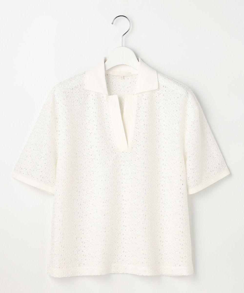 自由区 ラッセルレースジャージー トップス 