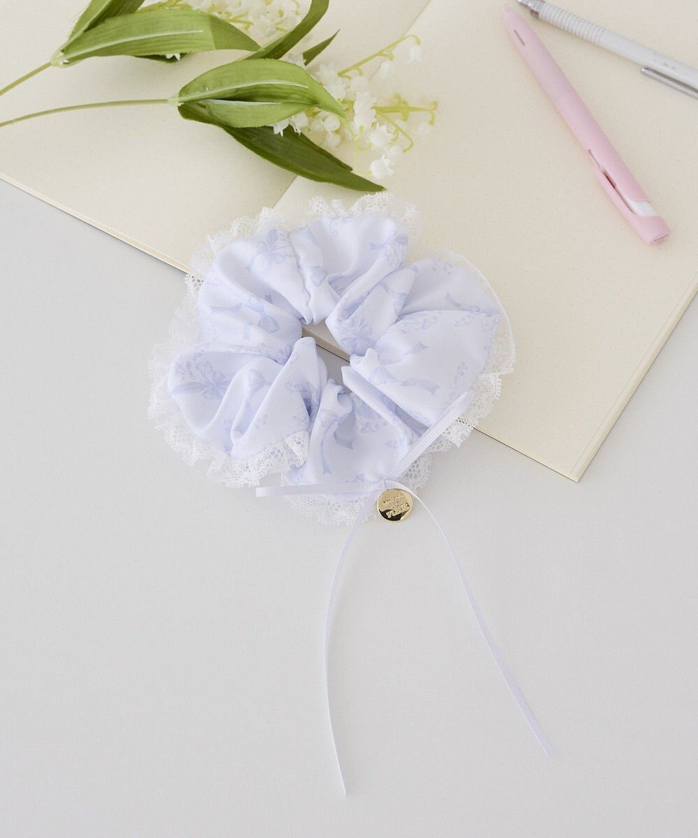 Maison de FLEUR すずらんプリントシュシュ 