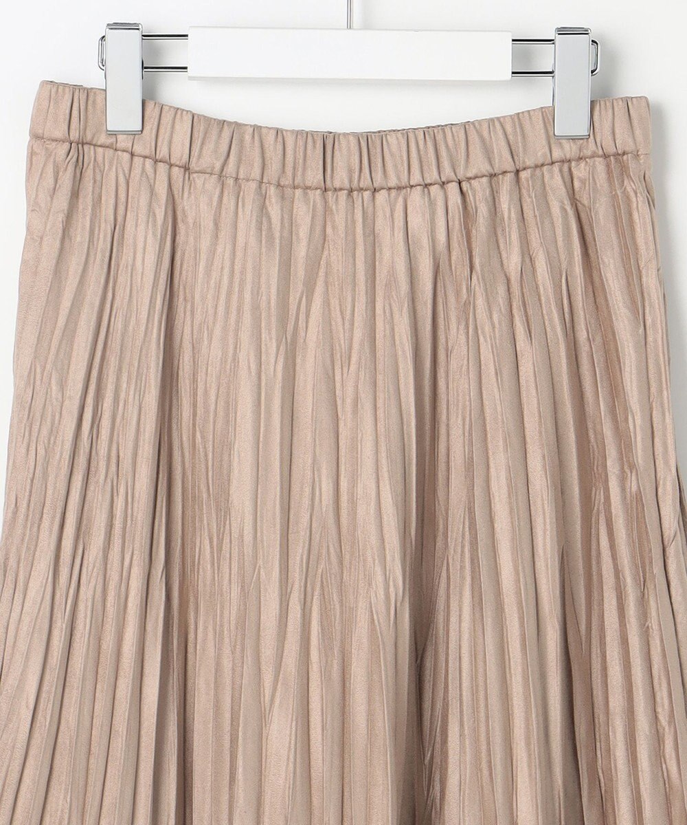 J.PRESS LADIES L ライトマイクロスエード プリーツ スカート 