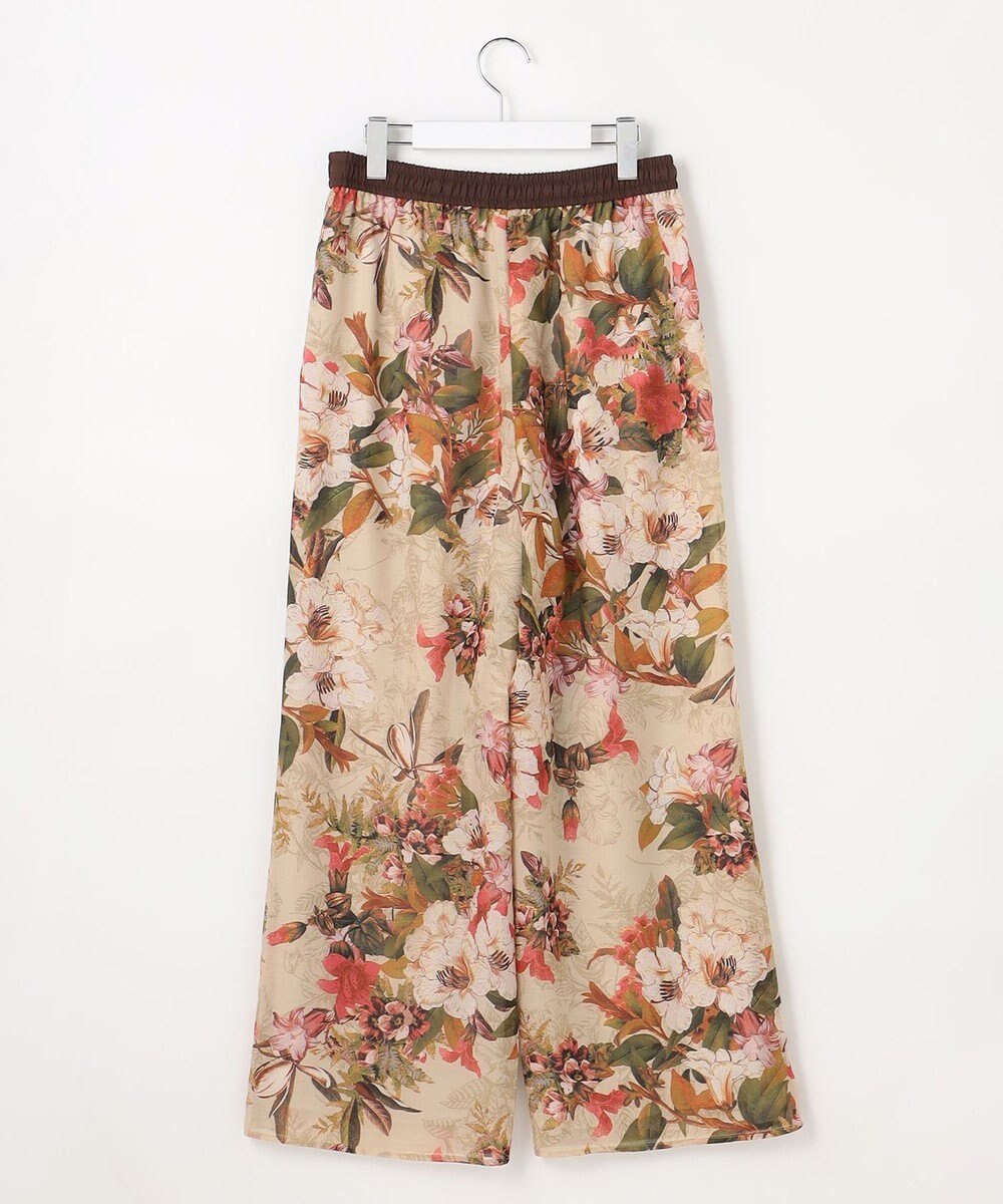 自由区 ボタニカルプリントドロスト パンツ 