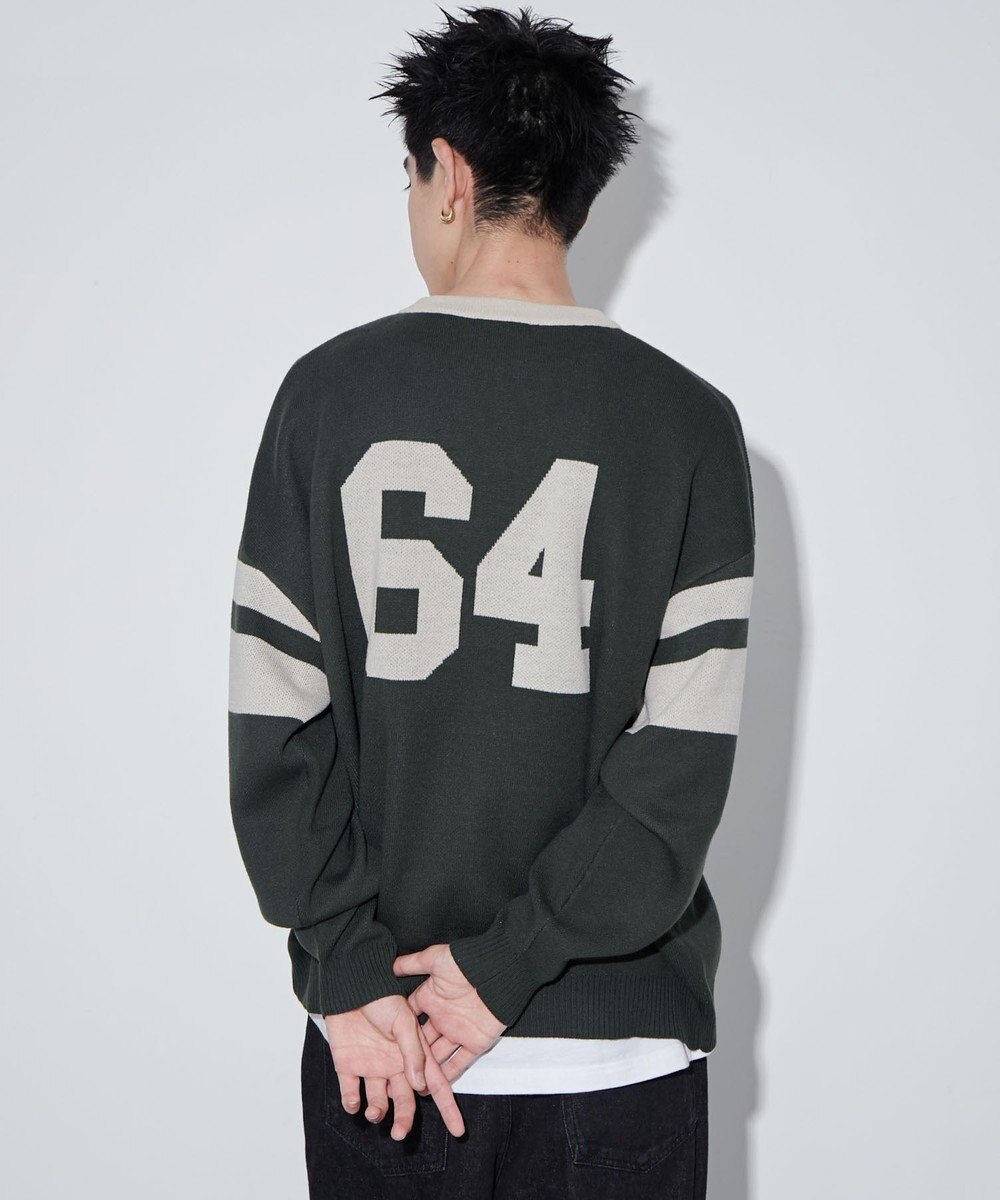 WEGO 【ユニセックス着用ITEM】ジャガードスリーブラインプルオーバー 