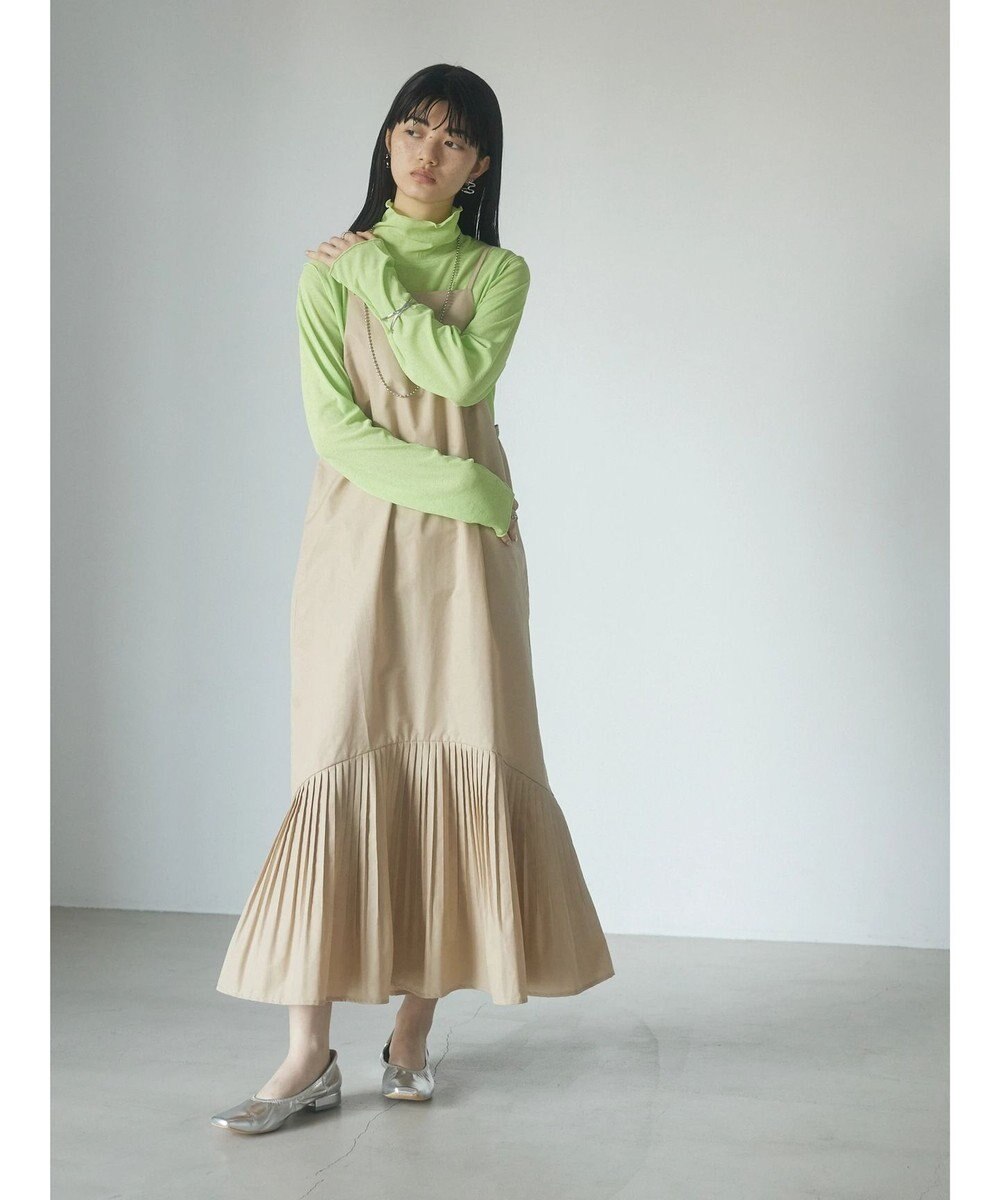 Green Parks ａ．裾プリーツキャミワンピース 