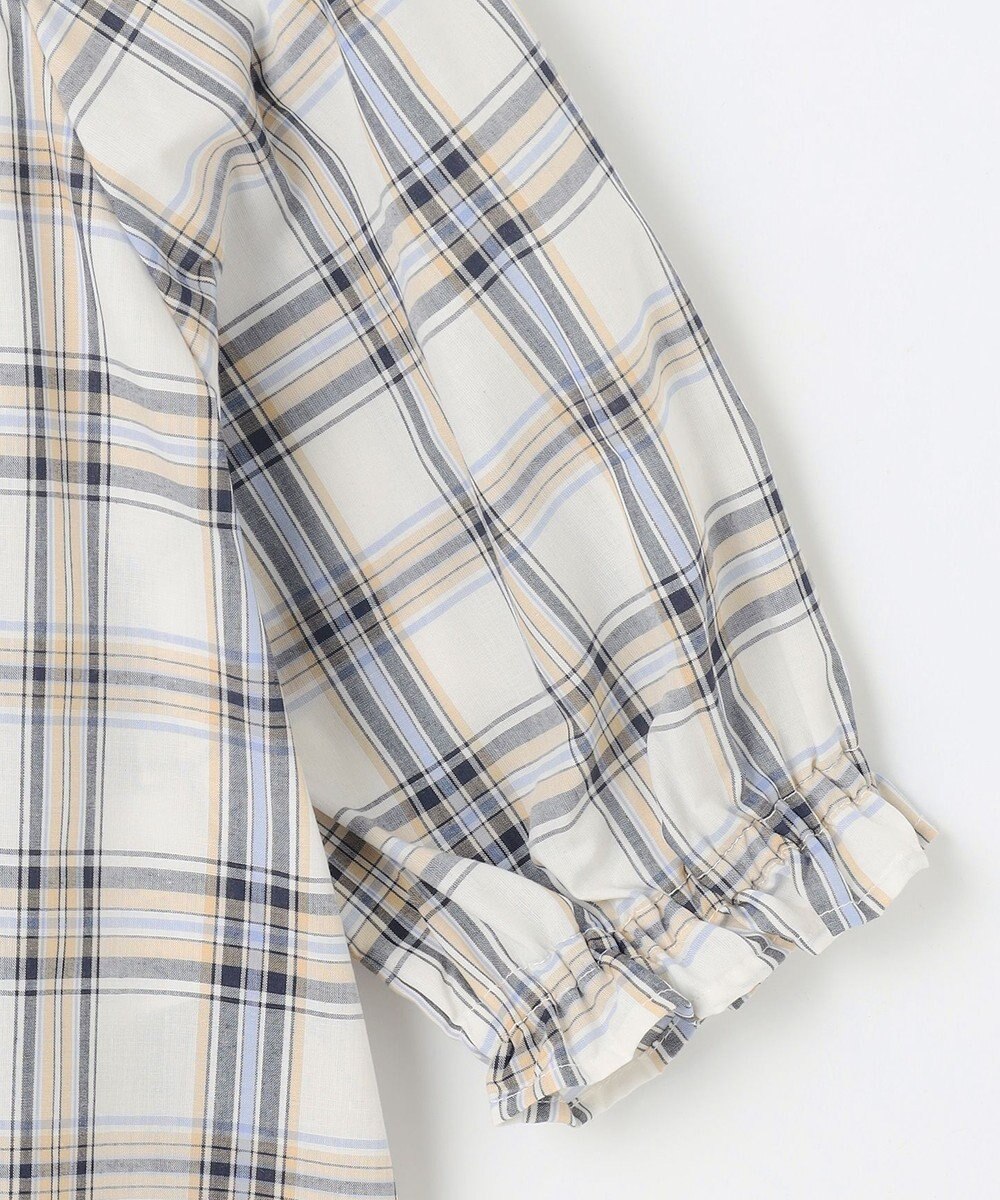 組曲 KIDS 【150-160㎝】プランタンチェック ブラウス 