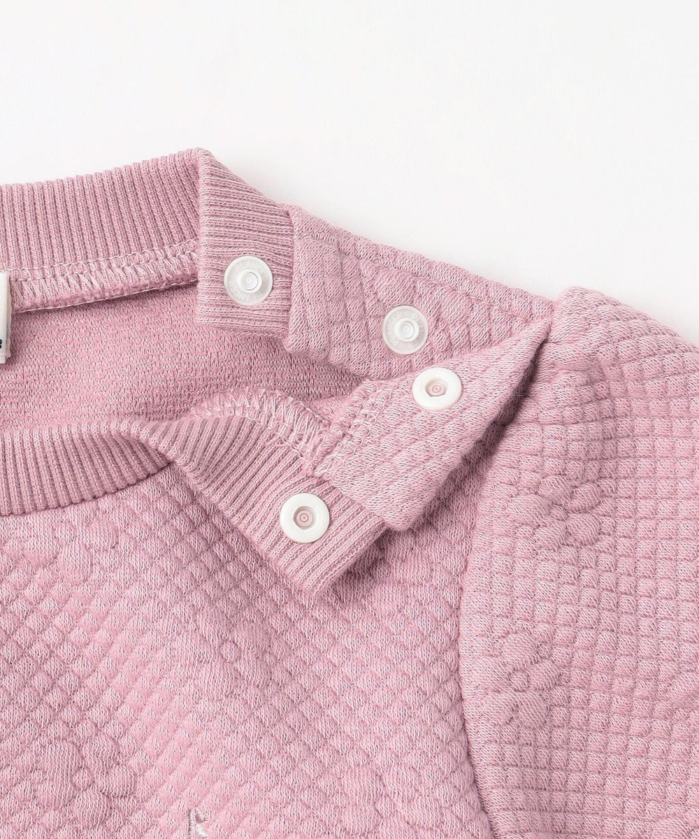 組曲 KIDS 【90-100㎝】フラワーキルト トレーナー 