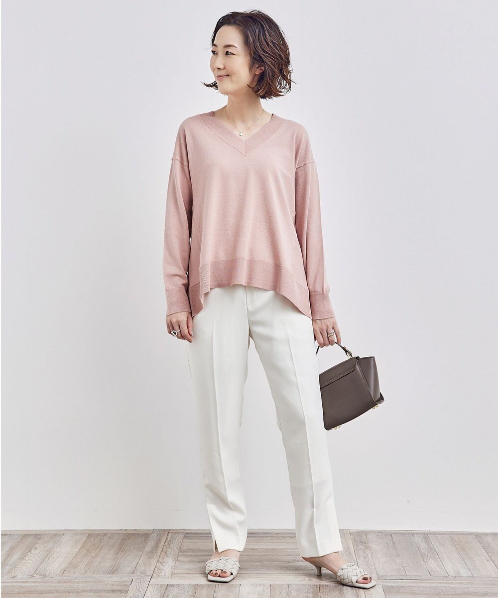 UNFILO 【ストレッチ/洗える】出会えるパンツ テーパード 