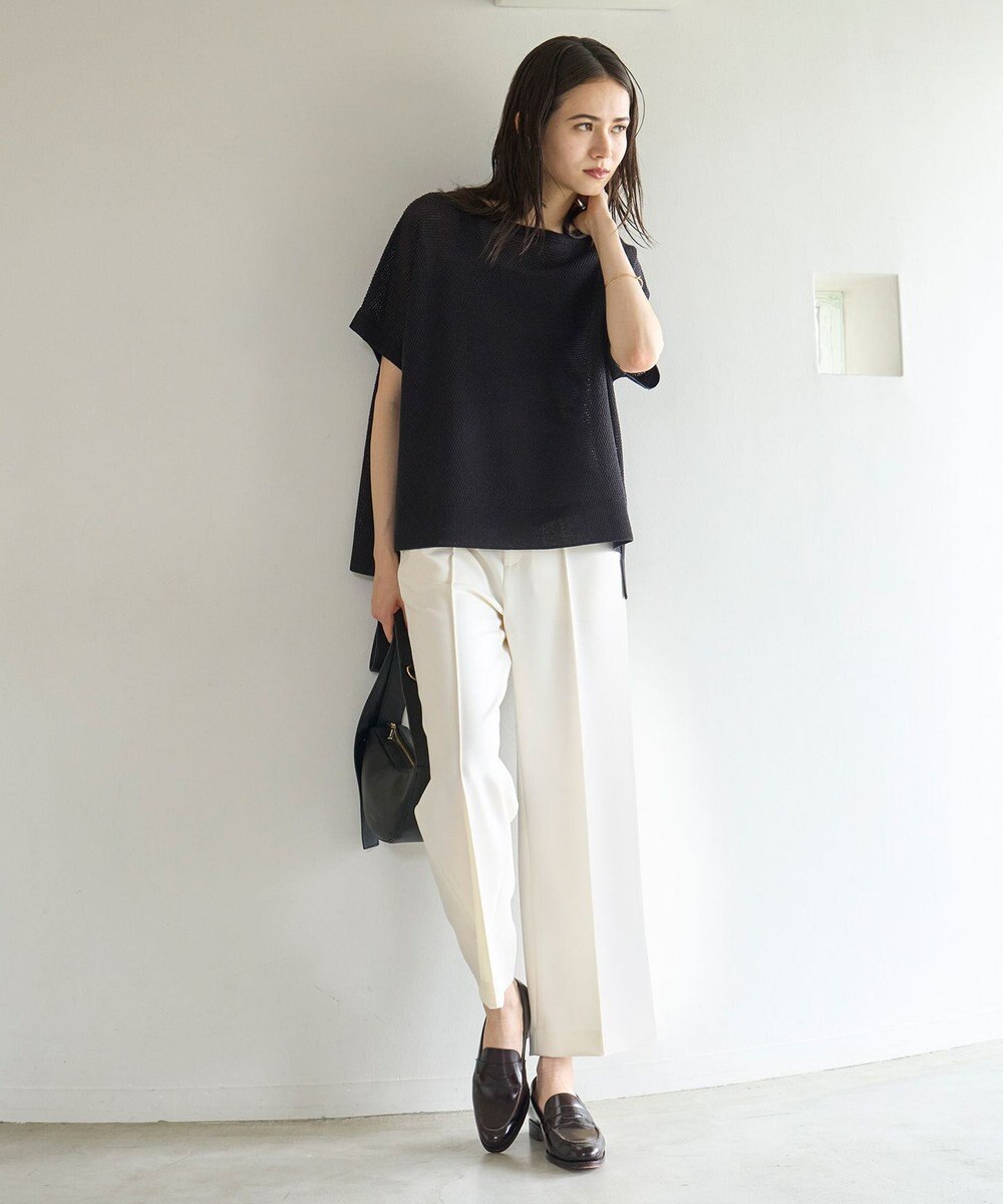 UNFILO イージーケア ワイドパンツ 