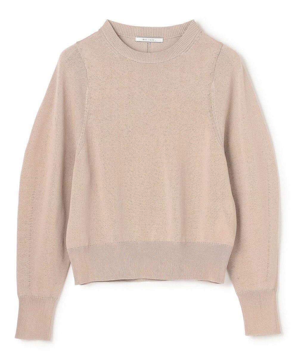 BEIGE， ARSENOPY / コットンドライタッチクルーネックニット 