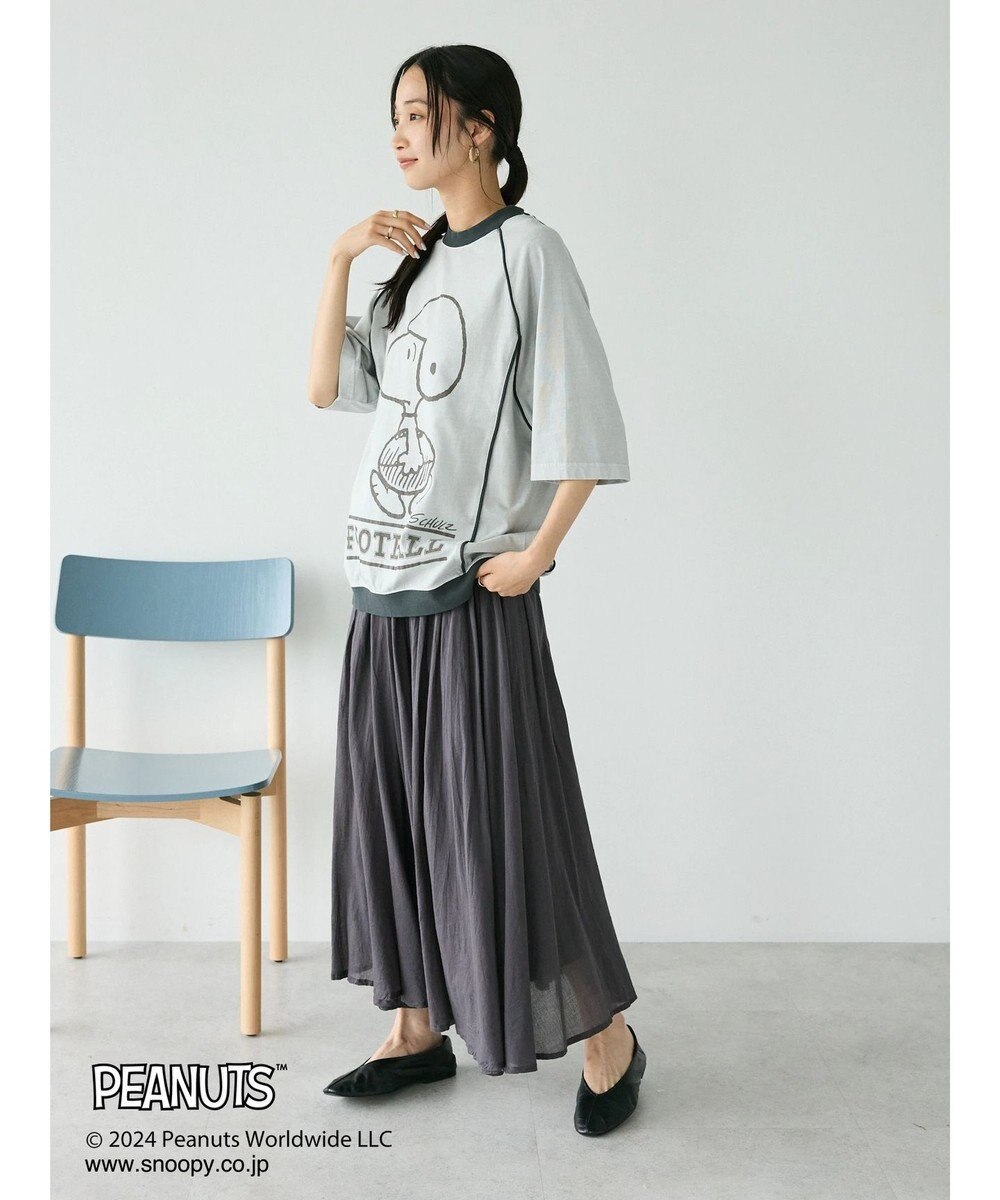 CRAFT STANDARD BOUTIQUE 【ユニセックス】PEANUTS/スヌーピー 切り替えTシャツ 