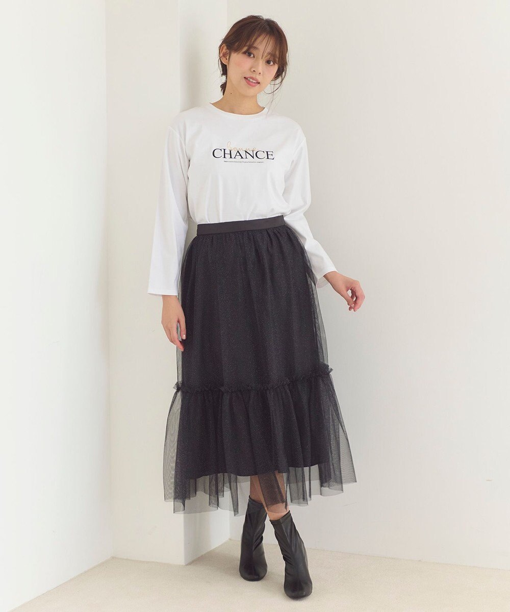 Feroux 【洗える】プリントＴシャツ 